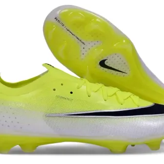 Nike Yellow Black Knit Upper Gradient Firm-Ground Soccer Shoes