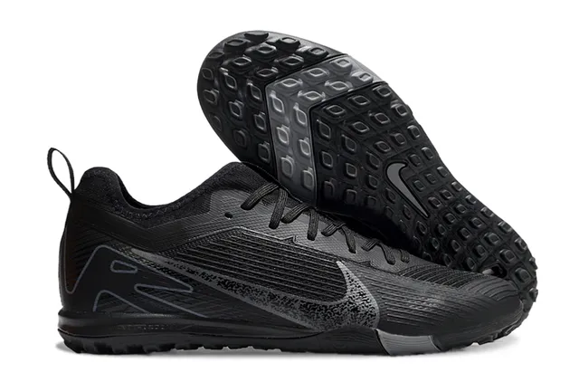 Nike Tênis de futebol turf com upper de knit amarelo e preto overlay de jaula sintético 6