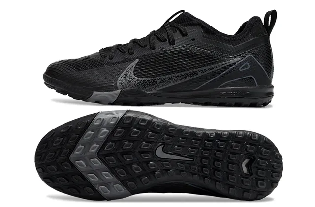Nike Tênis de futebol turf com upper de knit amarelo e preto overlay de jaula sintético 7