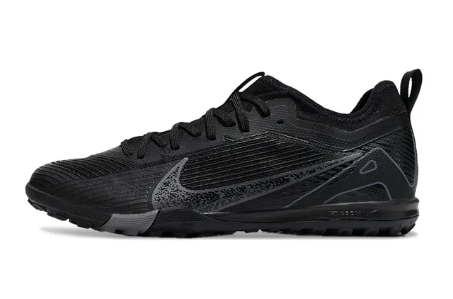Nike Tênis de futebol turf com upper de knit amarelo e preto overlay de jaula sintético 8