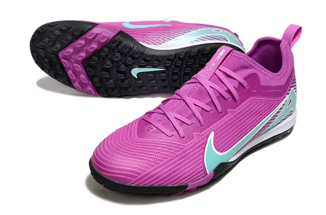 Nike Tênis de futebol turf com upper de knit amarelo e preto overlay de jaula sintético 11