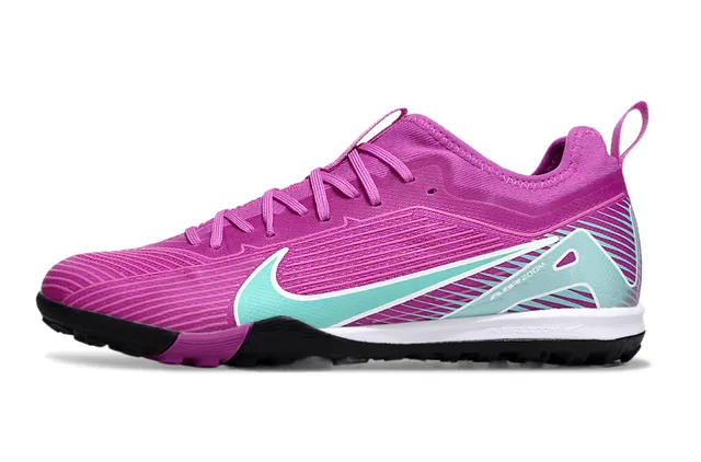 Nike Tênis de futebol turf com upper de knit amarelo e preto overlay de jaula sintético 15