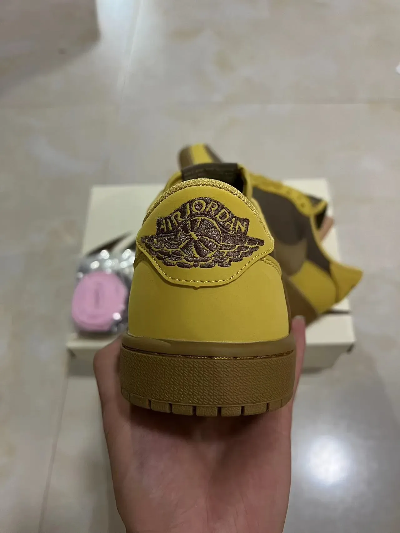Nike Yellow Brown Low-Top Cupsole Sneakers 4