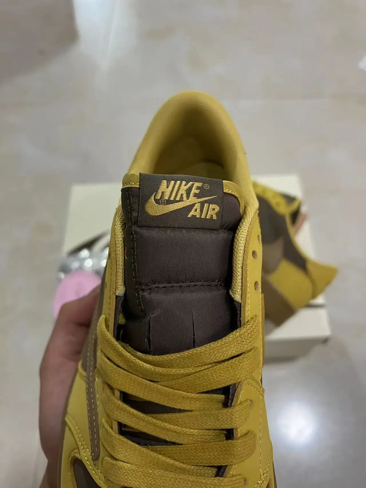 Nike Yellow Brown Low-Top Cupsole Sneakers 8