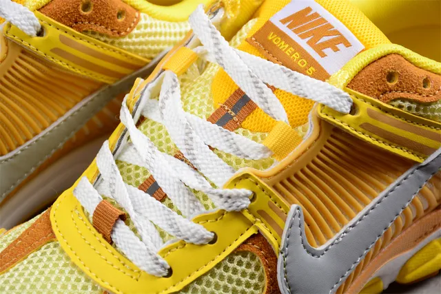 Nike Zoom 2K Jaune Orange Cage Synthétique Multicouche Maille Ouverte Supérieure Chaussures de course 7