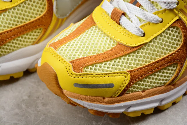 Nike Zoom 2K Jaune Orange Cage Synthétique Multicouche Maille Ouverte Supérieure Chaussures de course 8