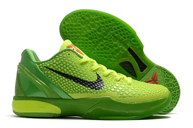 Nike Zoom Kobe VI Neon Lime Green Basketball Shoes 4