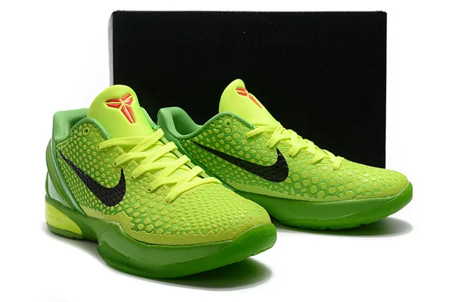 Nike Zoom Kobe VI Neon Lime Green Basketball Shoes 5