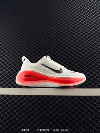 Nike ZoomX White Red Engineered Knit Running Shoes 2
