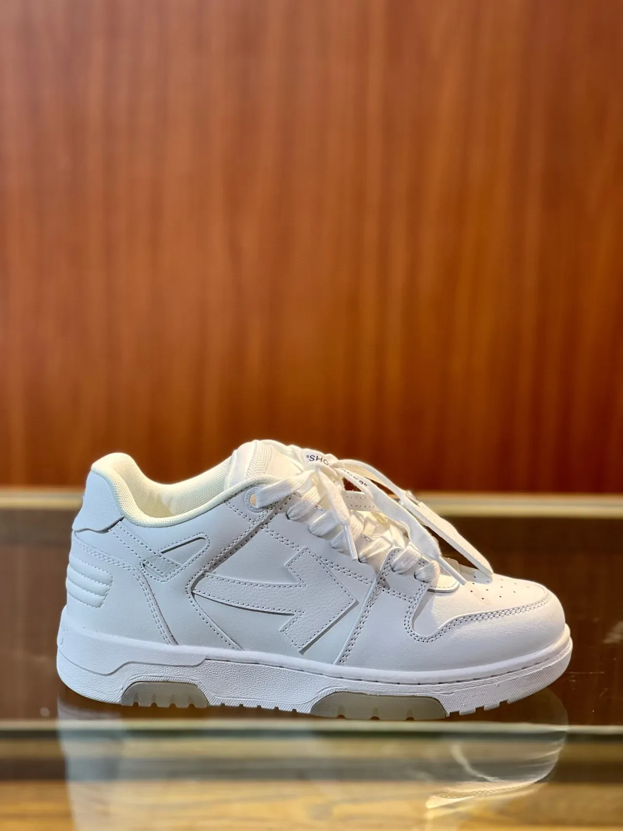 Off-White Beige Industrial Tag Diagonal Arrow Panel Lifestyle Sneakers 2