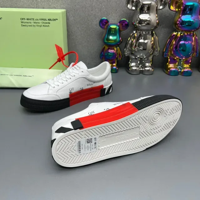 Off-White Industrial Sneaker Branco Preto Vermelho Tênis Lifestyle 2