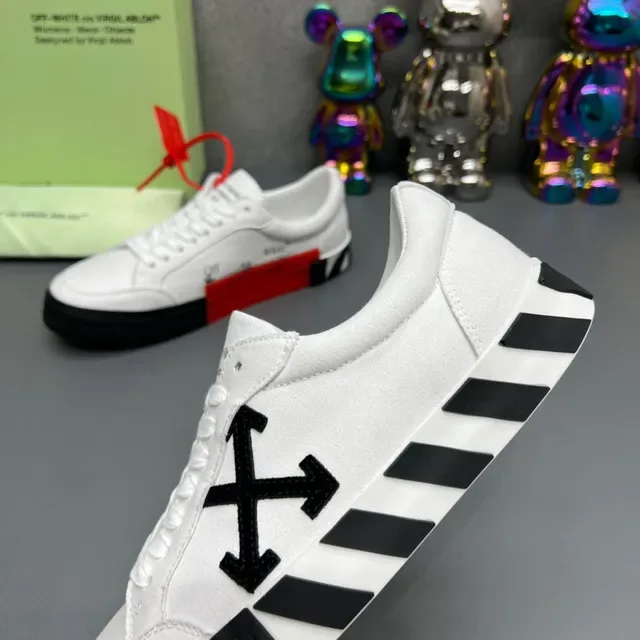 Off-White Industrial Sneaker Branco Preto Vermelho Tênis Lifestyle 6