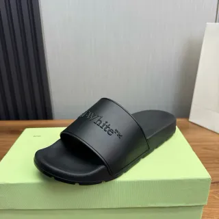 Off-White Slide Black Molded Rubber Slipper
