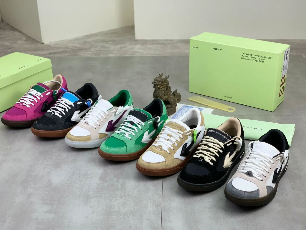 Off-White The Ten Magenta daim industriel Zip-Tie style de vie chaussures 2
