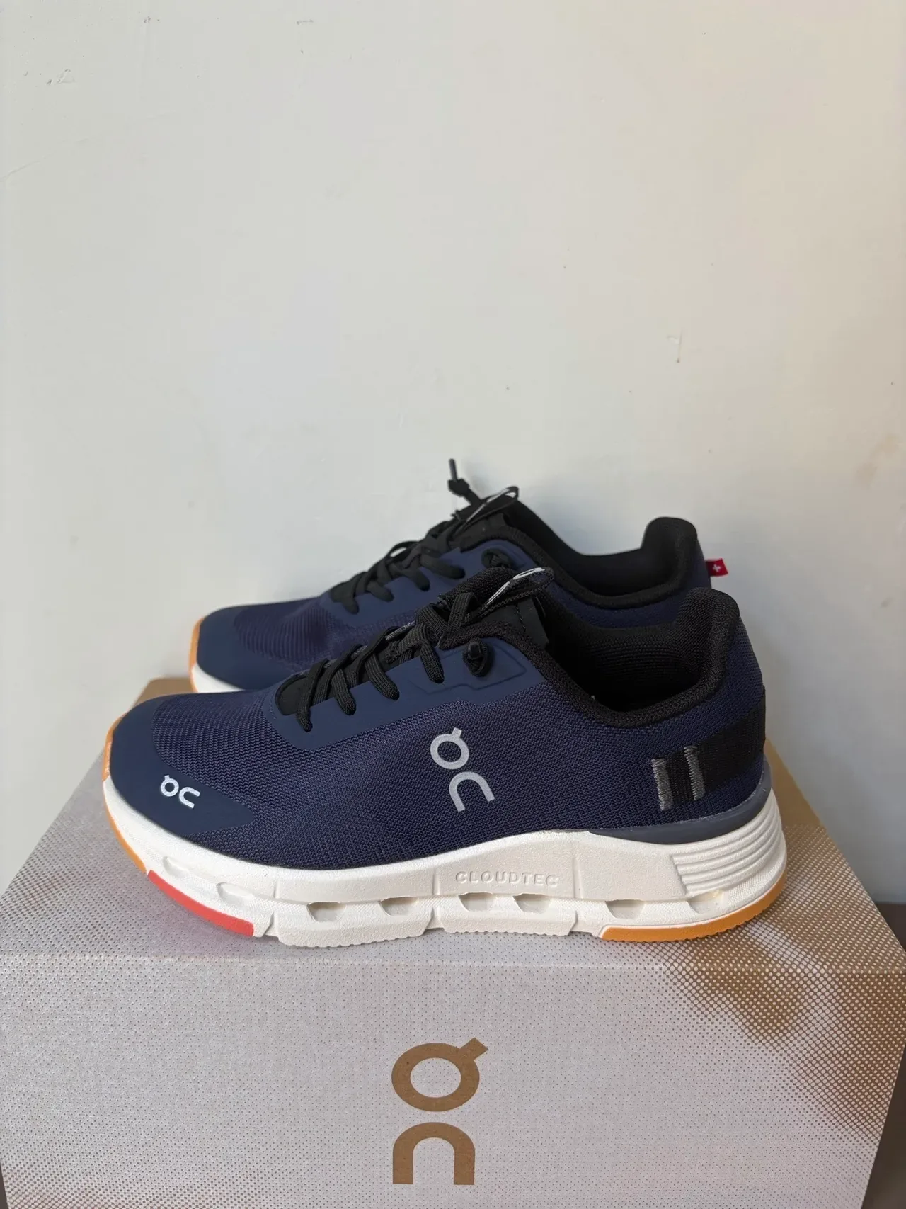 On Beige Yellow Knit Upper Open CloudTec Midsole Pods Sneakers 8