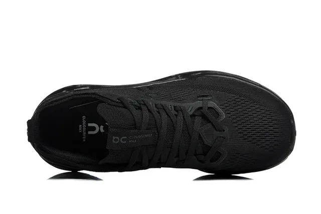 On Black Knit Upper Sculpted Midsole Running Shoes 3