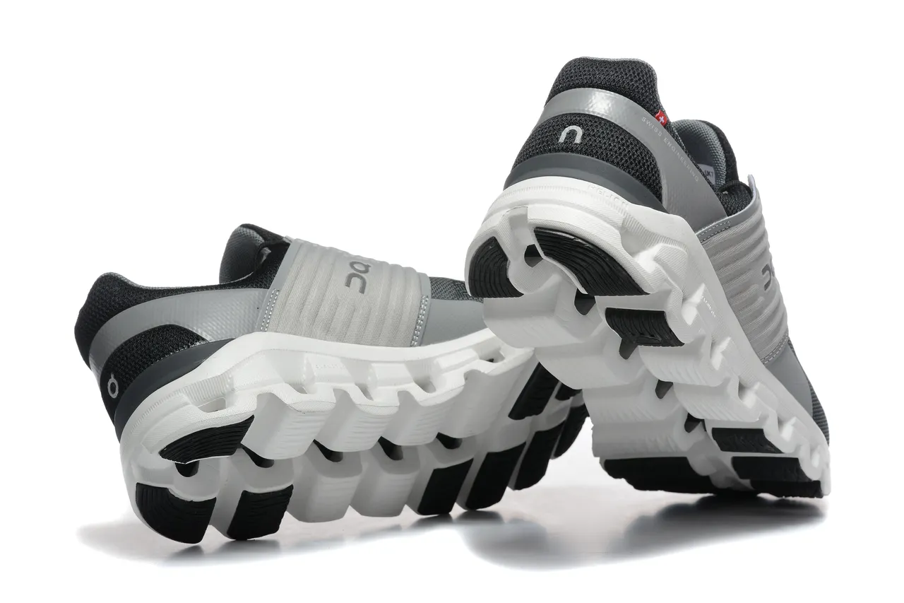 On Cloudmonster Black Gray White Running Shoes 5