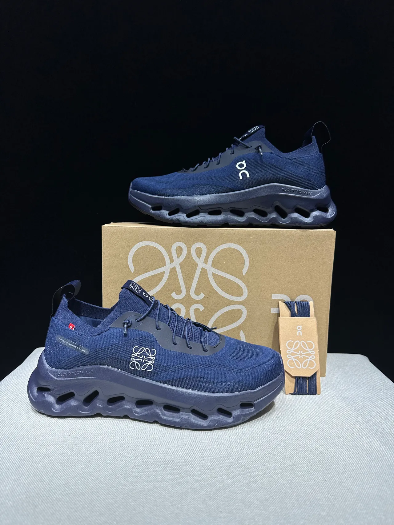 On Cloudmonster Navy Blue Running Shoes 6