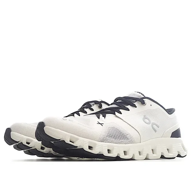On Cloudmonster Off-White y Navy Zapatillas de running 6