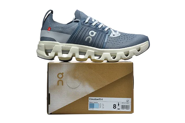 On Cloudmonster Slate Blue Running Shoes 2