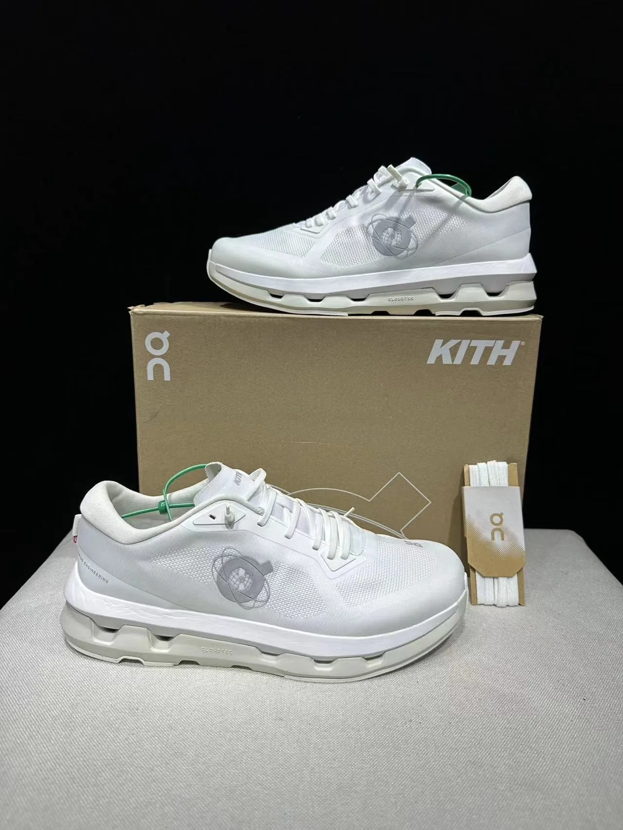 On Cloudmonster White Running Shoes 6