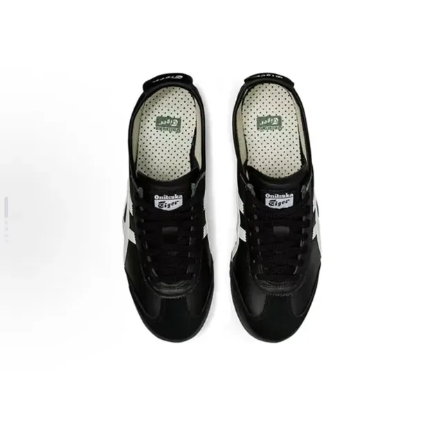 Onitsuka Tiger Sneakers Lifestyle Noir et Blanc Cuir Tige Basse 5