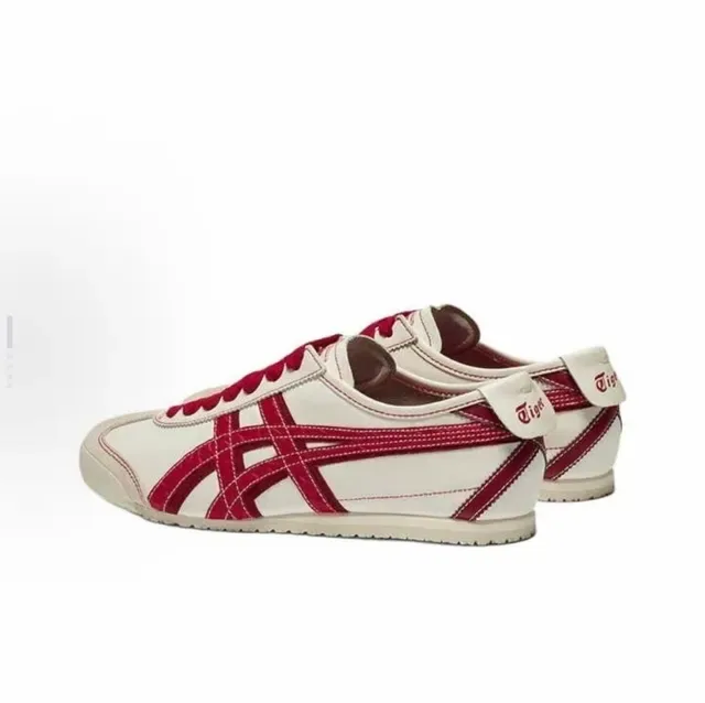 Onitsuka Tiger Mexico 66 Off-White and Red Lifestyle Sneakers 2