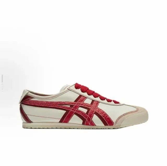 Onitsuka Tiger Mexico 66 Off-White and Red Lifestyle Sneakers 3