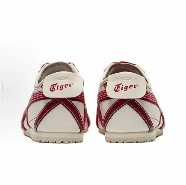 Onitsuka Tiger Mexico 66 Off-White and Red Lifestyle Sneakers 4