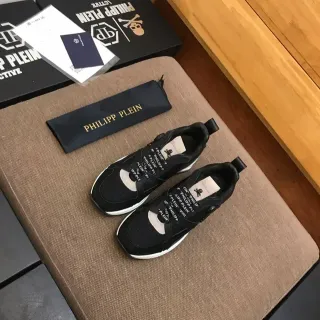 Philipp Plein Black and White Lifestyle Sneakers