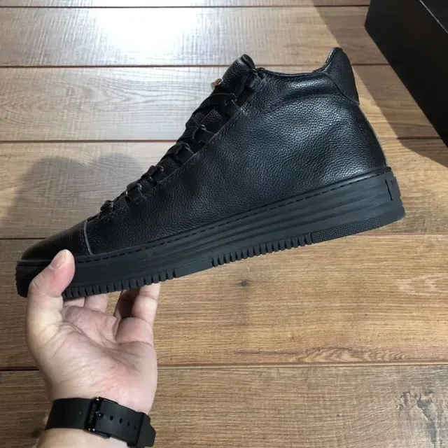 Philipp Plein Chaussures Lifestyle Cuir de grain complet Noir Silhouette Haute 2