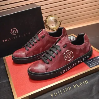 Philipp Plein Camo-Print Leather Lifestyle Sneakers
