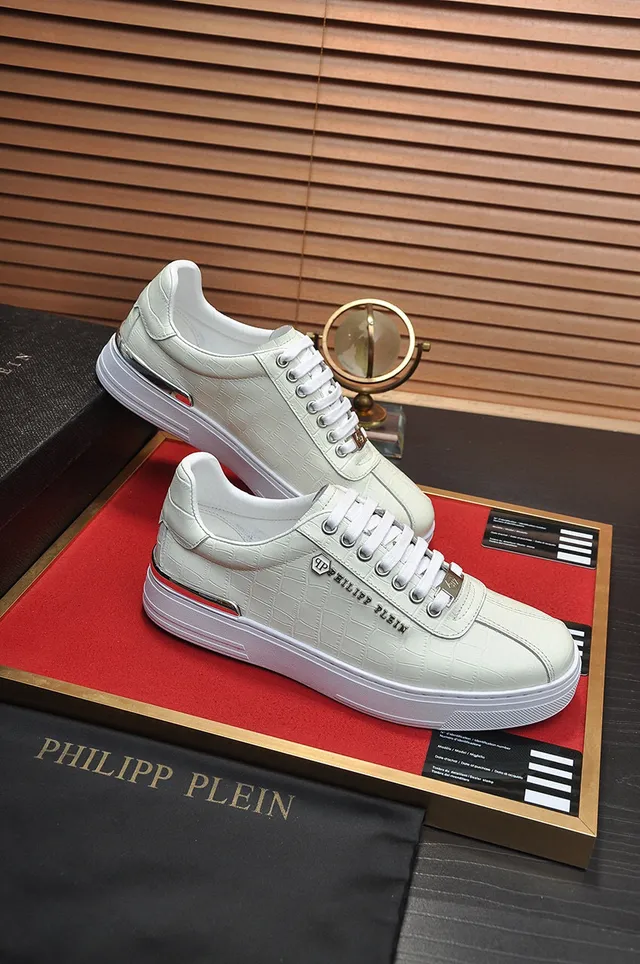Philipp Plein Sneakers Platform جلد تمساح مطبوع أسلوب حياة 5