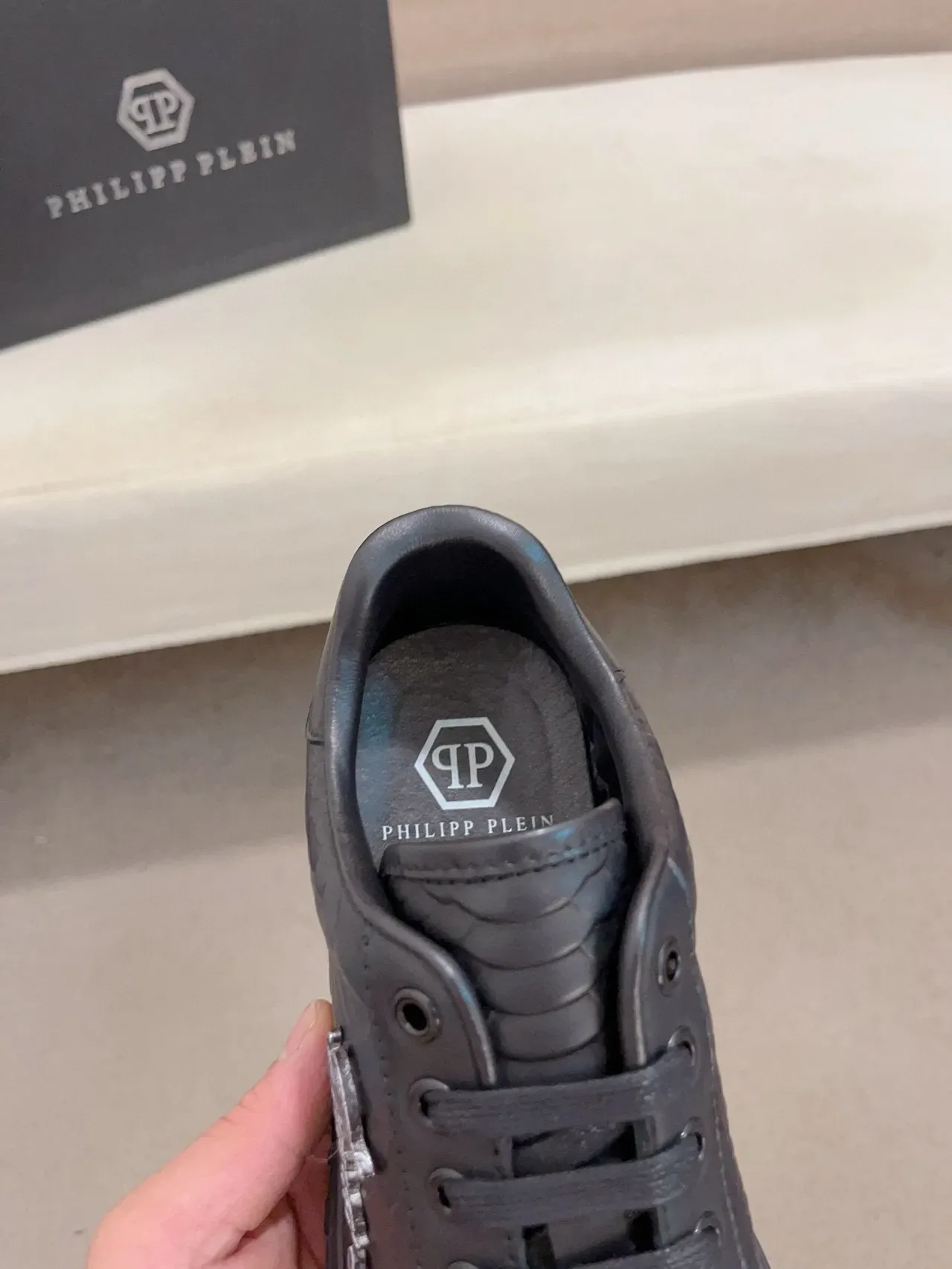 Philipp Plein Giana Loro Snakeskin Black Lifestyle Sneakers 6