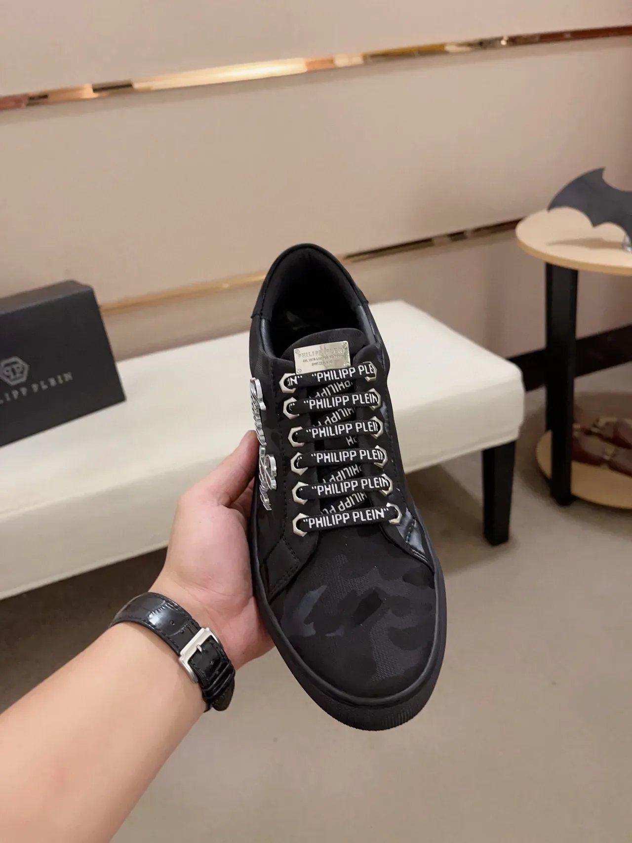 Philipp Plein Gianna Loro Camo Print حذاء رياضي أسلوب حياة 2