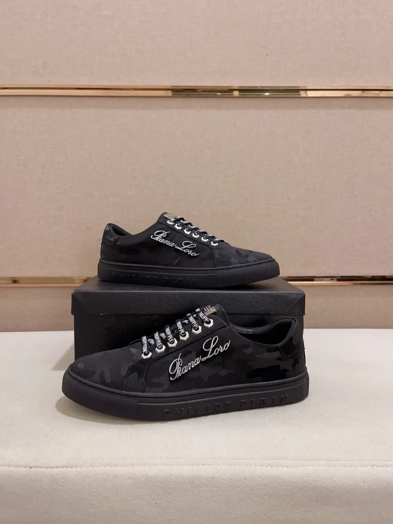 Philipp Plein Gianna Loro Camo Print حذاء رياضي أسلوب حياة 7