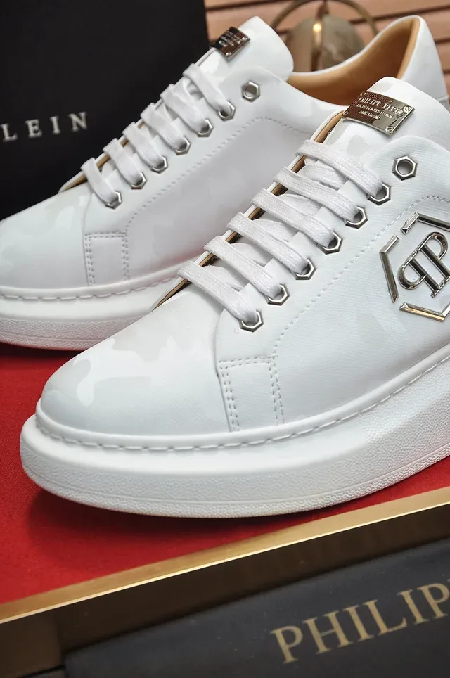 Philipp Plein PP Logo Sneakers plateforme blanc camo tonal lifestyle sneakers 2