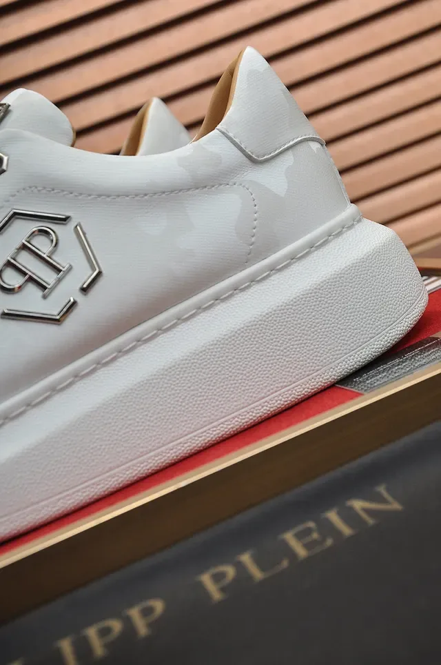 Philipp Plein PP Logo Sneakers plateforme blanc camo tonal lifestyle sneakers 3