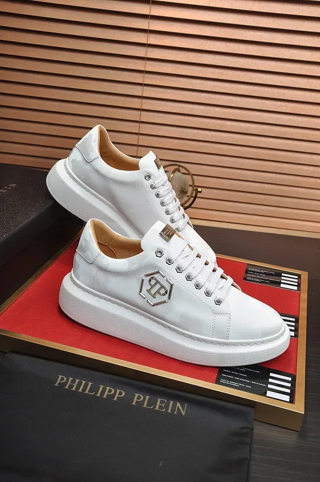 Philipp Plein PP Logo Sneakers plateforme blanc camo tonal lifestyle sneakers 5