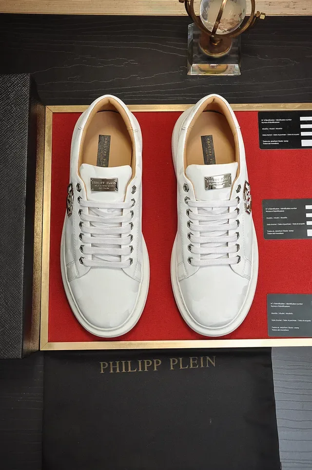 Philipp Plein PP Logo Sneakers plateforme blanc camo tonal lifestyle sneakers 8