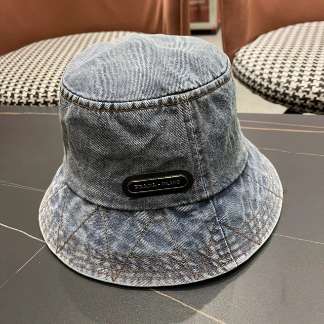 Prada Chapeau de Seau Jean Acid Wash 3