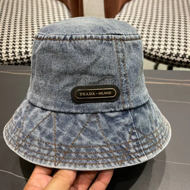 Prada Chapeau de Seau Jean Acid Wash 7