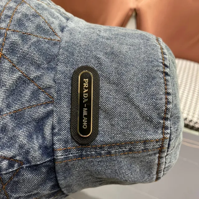 Prada Chapeau de Seau Jean Acid Wash 9