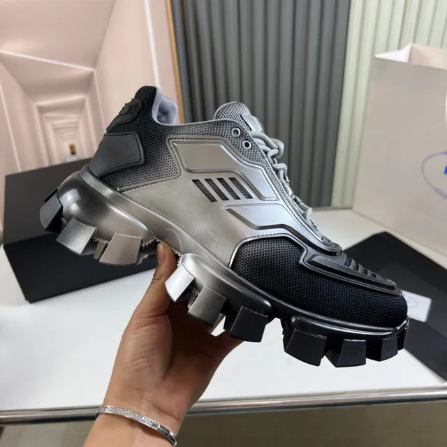 Prada Cloudbust Black and Gray Chunky Sneakers 4