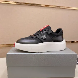 Prada Cloudbust Zapatillas Plataforma Lifestyle Negro y Blanco