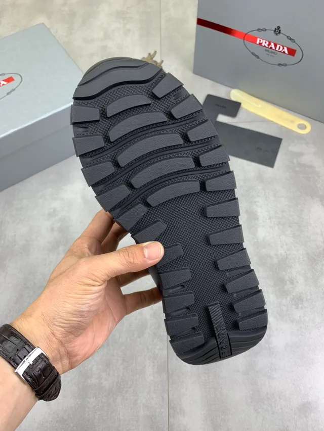 Prada Cloudbust Black Mesh and Rubber Lifestyle Sneakers 2