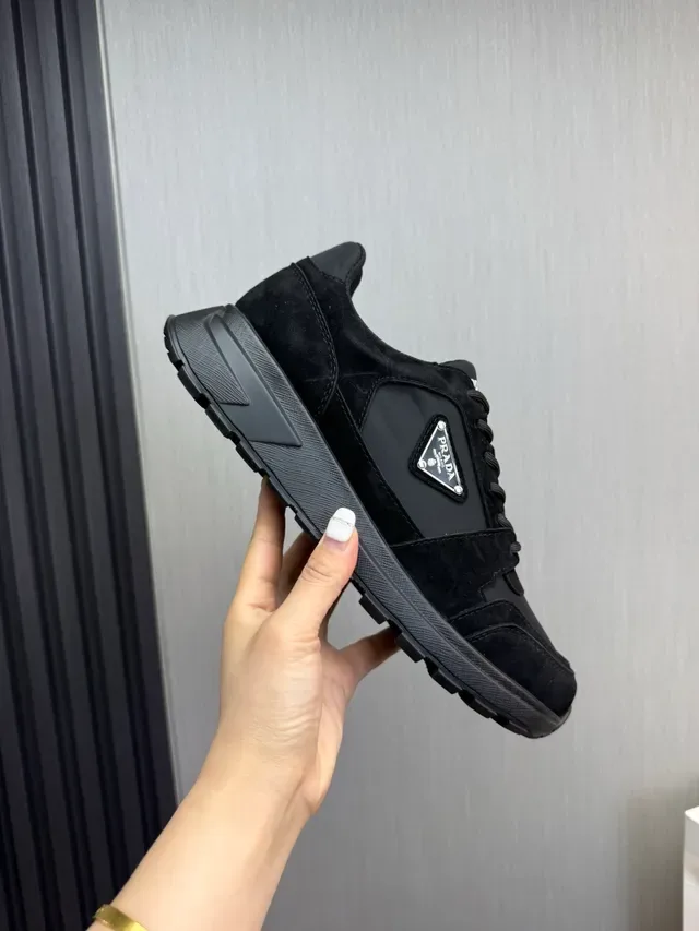 Prada Cloudbust Black Mixed-Material Lifestyle Sneakers 6