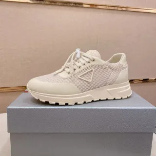 Prada Cloudbust Monochrome Off-White Sneakers Lifestyle
