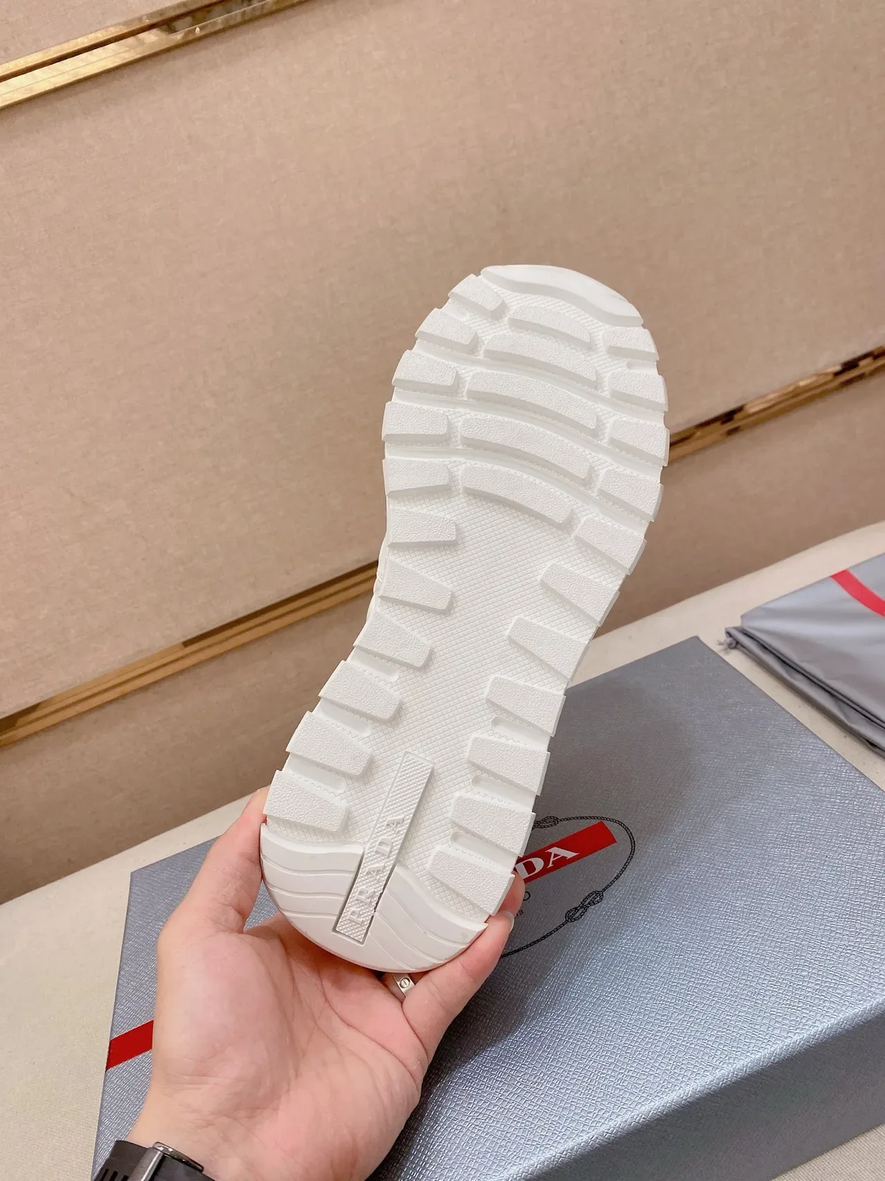 Prada Cloudbust White Leather Lifestyle Sneakers 2