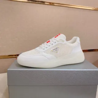 Prada Cloudbust Zapatillas Lifestyle Blancas de Malla y Cuero